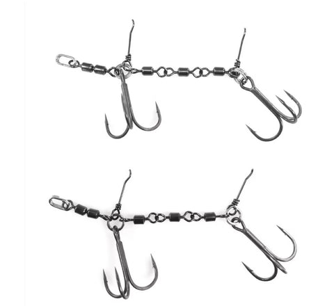 The Swivel Stinger Rig L / Köder-Größen 16cm-20cm 2x Stinger Rig mit 1/0 BKK Spear-21SS